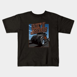 Takin' it to the streets - black Kids T-Shirt